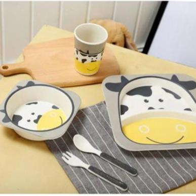 Vaisselle Bebe - BambooKid™ - Vache