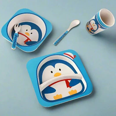 Vaisselle Bebe - BambooKid™ - Pingouin
