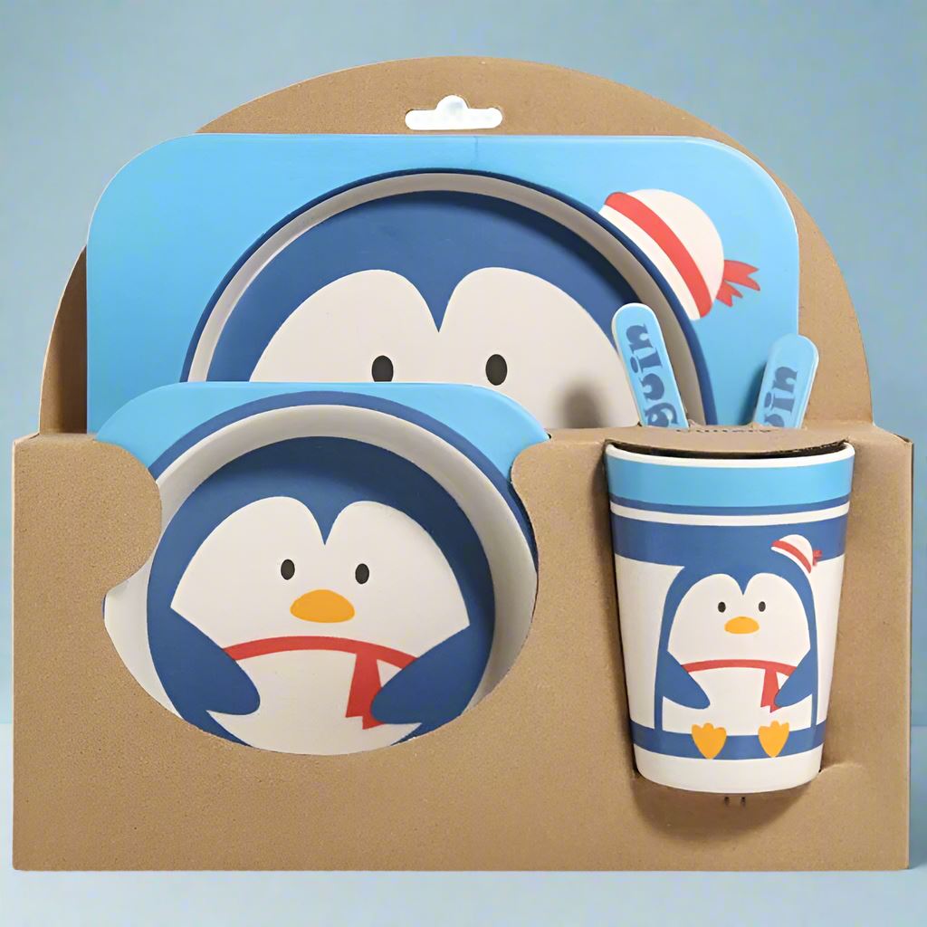 Vaisselle Bebe - BambooKid™ - Pingouin